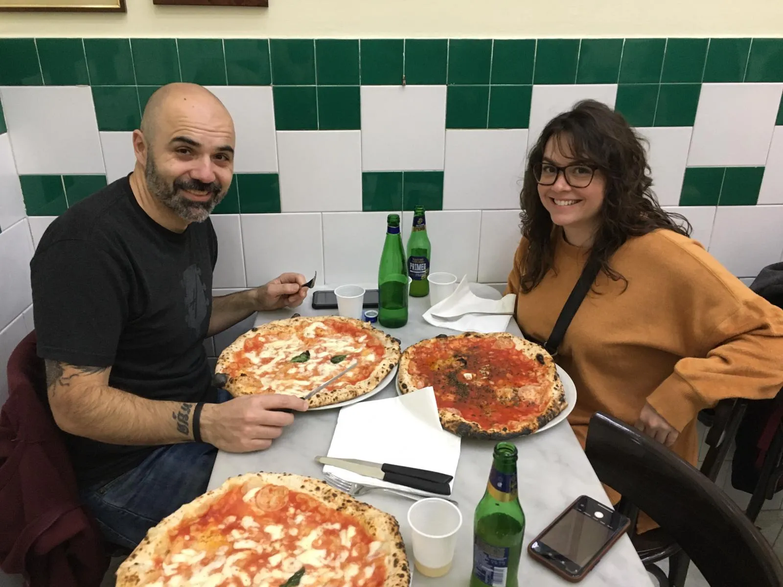 Pizzas at Da Michele